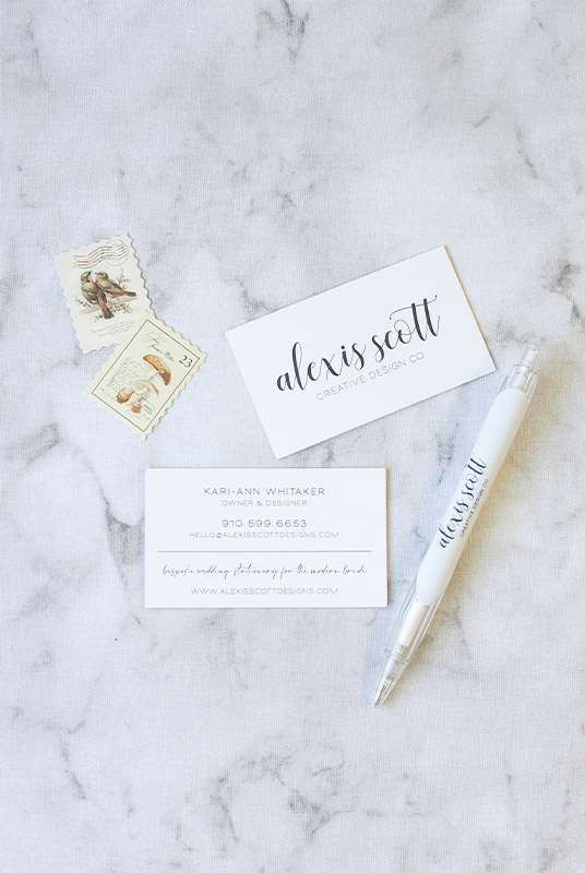 Alexis Scott Designs - Luxury Custom Personal Stationery - Personal Stationery Business Cards